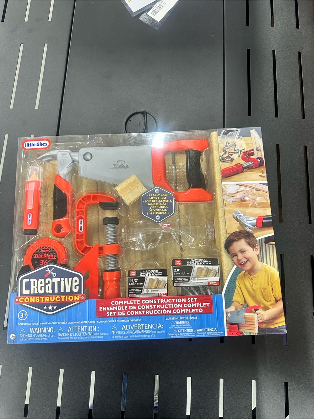 Little Tikes Creative Construction Kids Tool Set - Red and Black